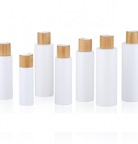 Bamboo cover frosted emulsion bottle, toner bottle