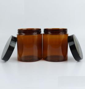 68 Teeth 250 ml PET wide-mouth bottle tan