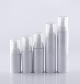 empty light 30ml 50ml 60ml 80ml sample white foaming pump dispenser bottle