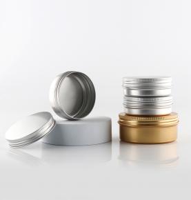 Empty 15g 20g 30g 50g 60g 100g round metal tin boxes cosmetic cream aluminum jar