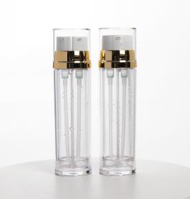 Double pump head lotion bottle