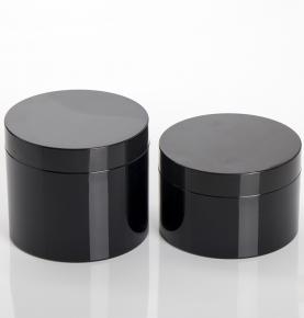 Black plastic can 300ml