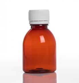 Red plastic bottle 60ml