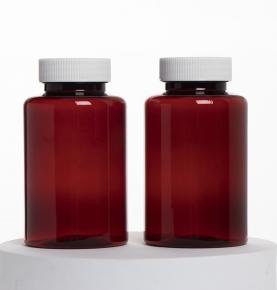 Red plastic bottle 300ml